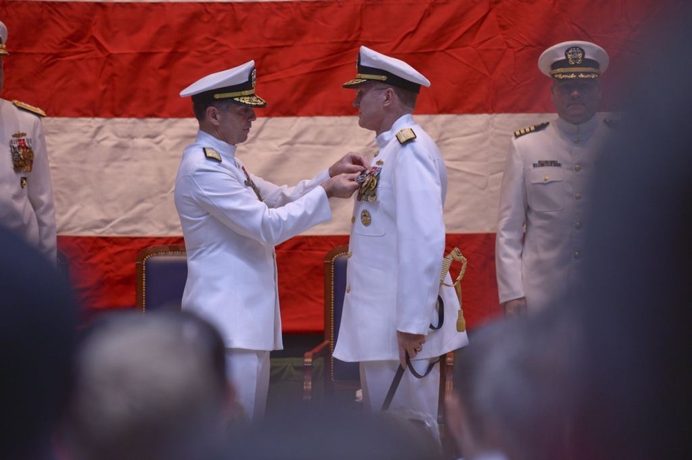US Navy 6th Fleet change of command