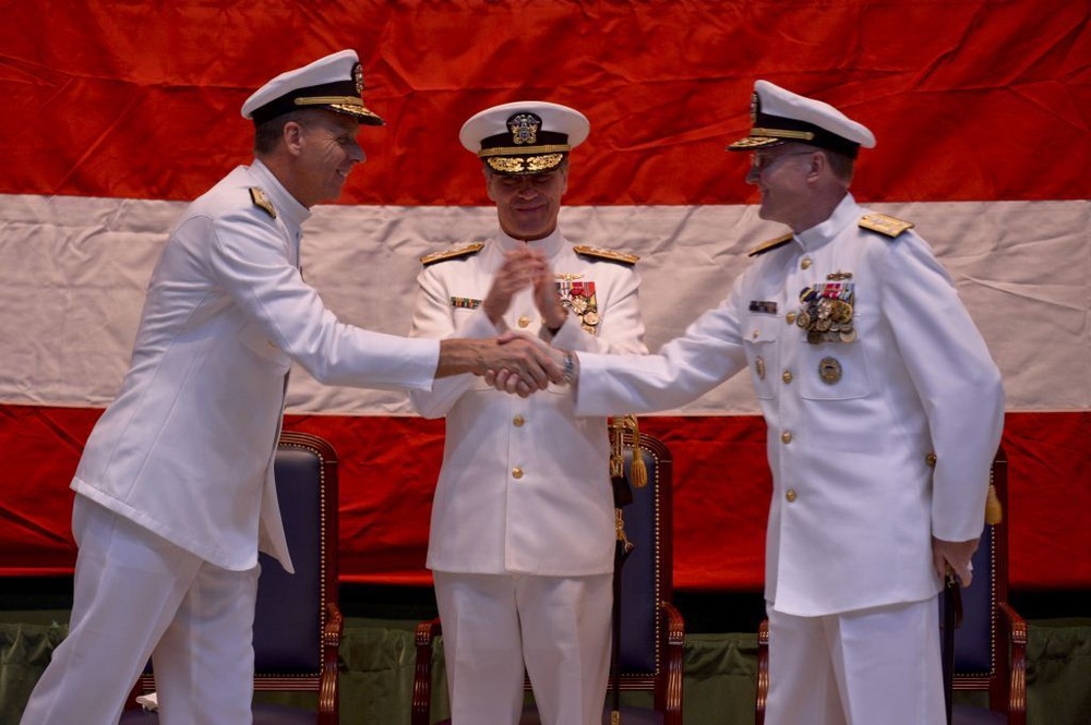 US Navy 6th Fleet change of command