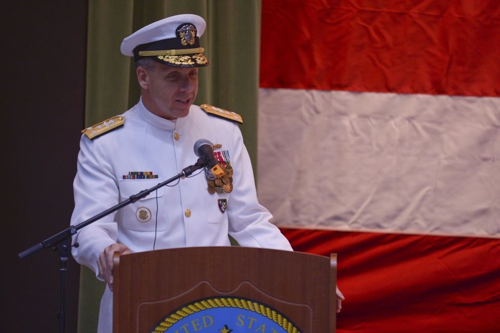 US Navy 6th Fleet change of command