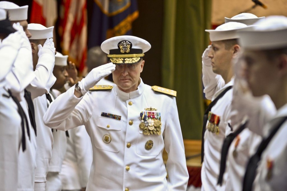 US Navy 6th Fleet change of command