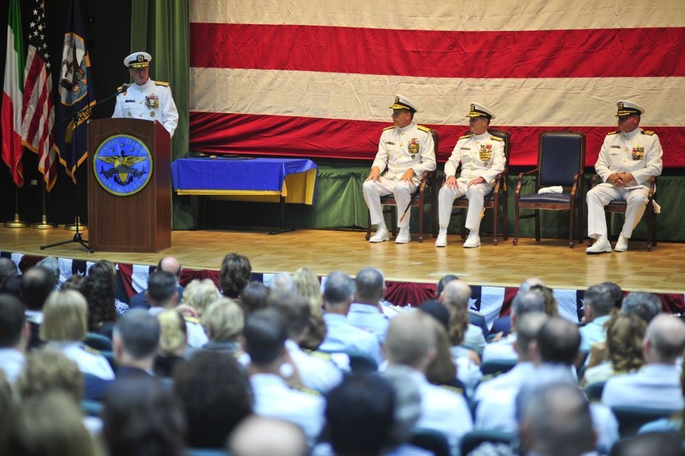 US Navy 6th Fleet change of command