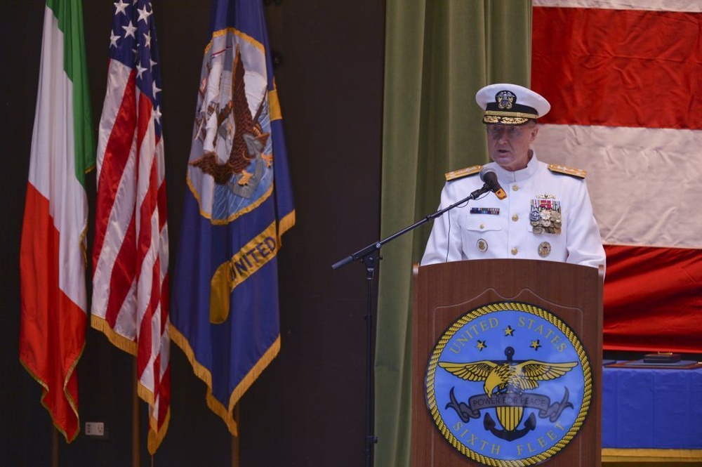 US Navy 6th Fleet change of command