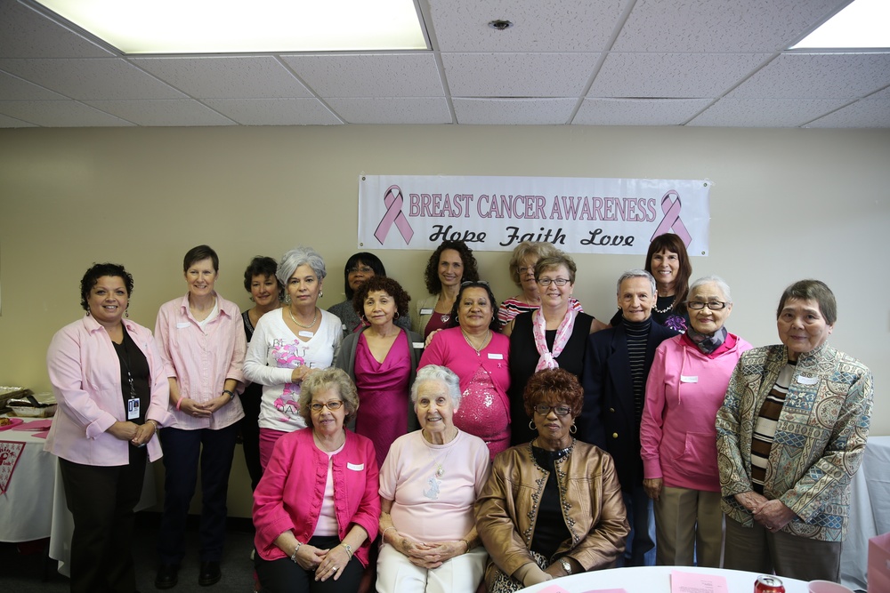 Breast cancer survivors put on pink; Annual luncheon celebrates awareness month