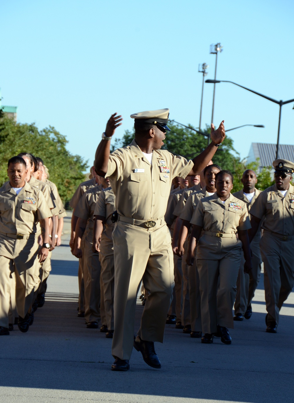 NSGL area chief selects march to pinning ceremony