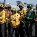 USS Nimitz firefighting drill