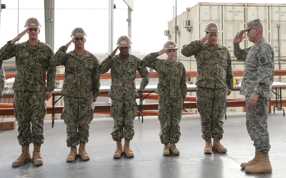 Seabees recognized for efforts across HOA