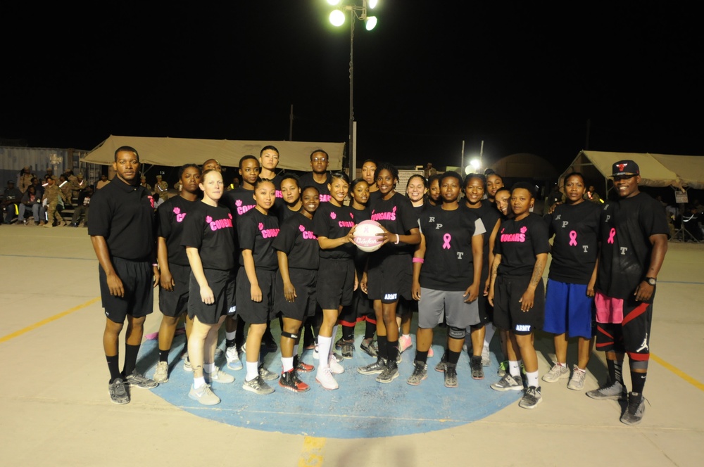 Troops, civilians promote Breast Cancer Awareness