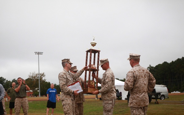 Headquarters squadrons face off in field meet