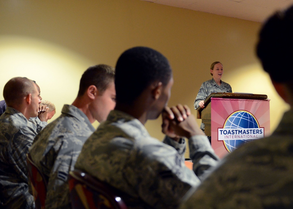 Toastmasters International teaches Airmen effective communication