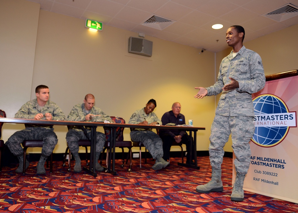 Toastmasters International teaches Airmen effective communication