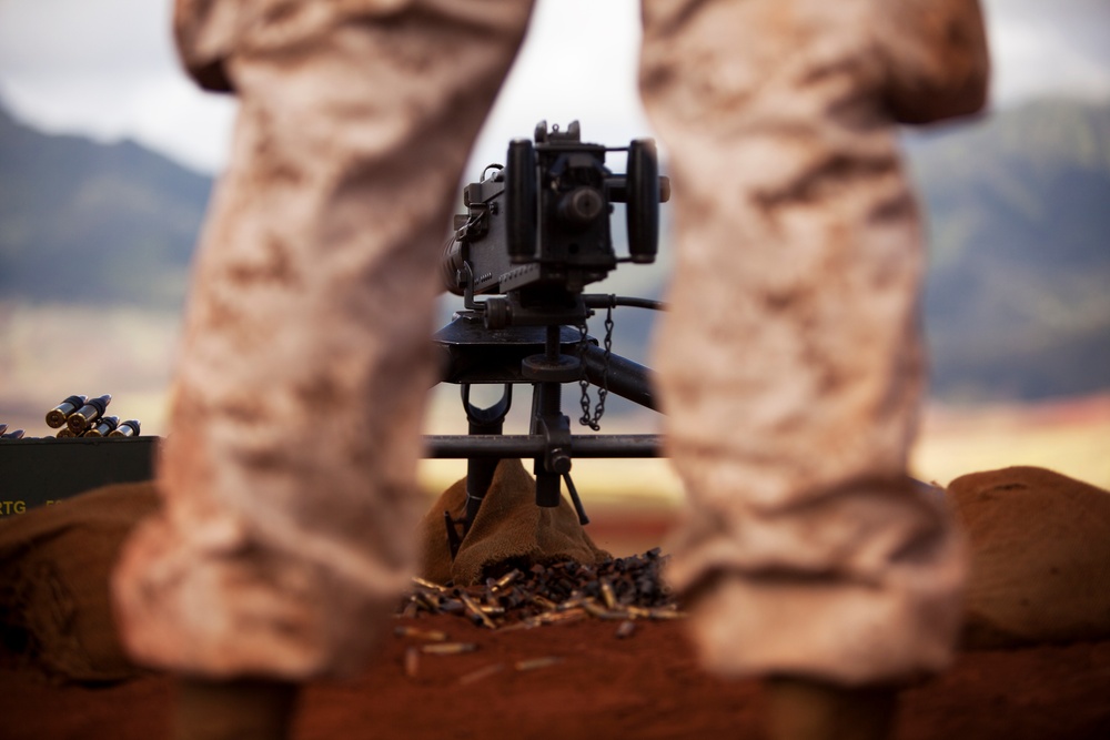 ‘Lava Dogs’ machine gunners conduct weapons package training