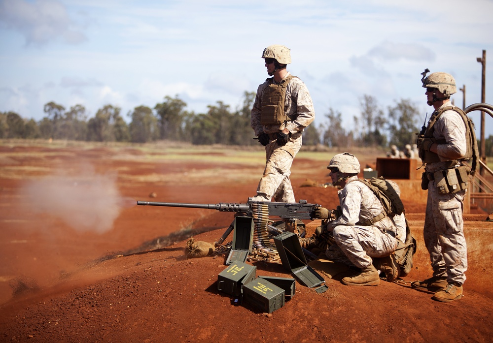‘Lava Dogs’ machine gunners conduct weapons package training