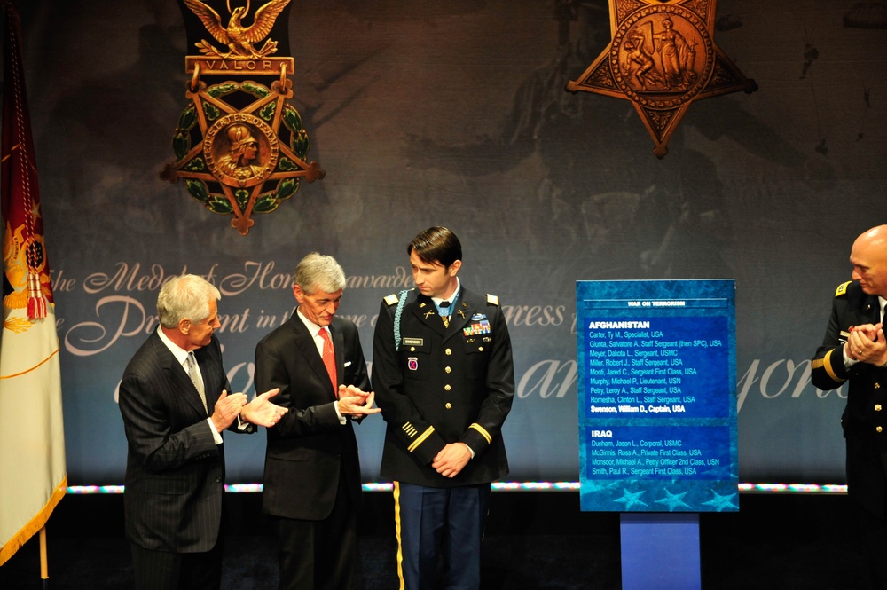 Army Capt. William D. Swenson, Medal of Honor Ceremony