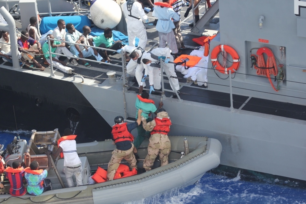 USS San Antonio assists in rescue