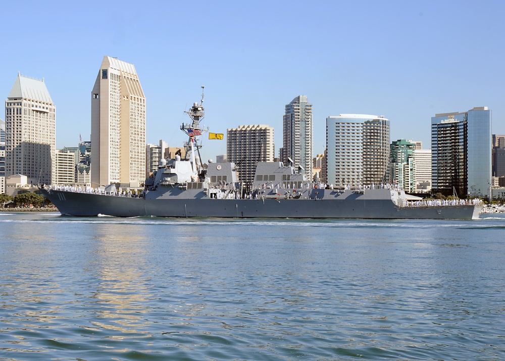 USS Spruance deploys