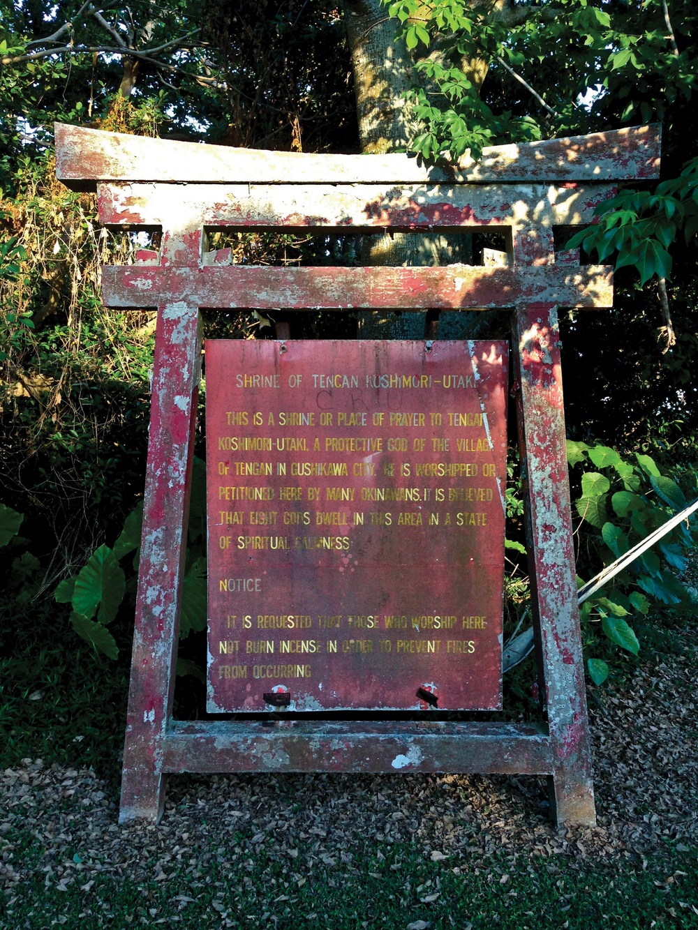 Father, son restore sign on Camp Courtney