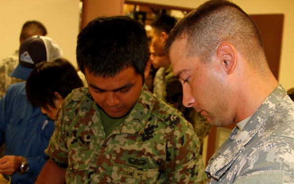 349th Signal hosts local Japanese soldiers for a day