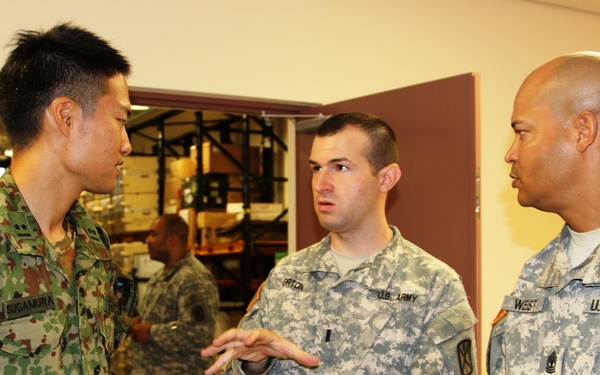349th Signal hosts local Japanese soldiers for a day