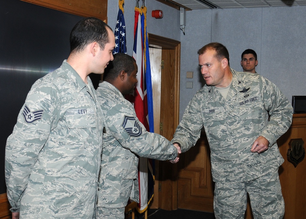 100th ARW leadership recognizes Team Mildenhall members