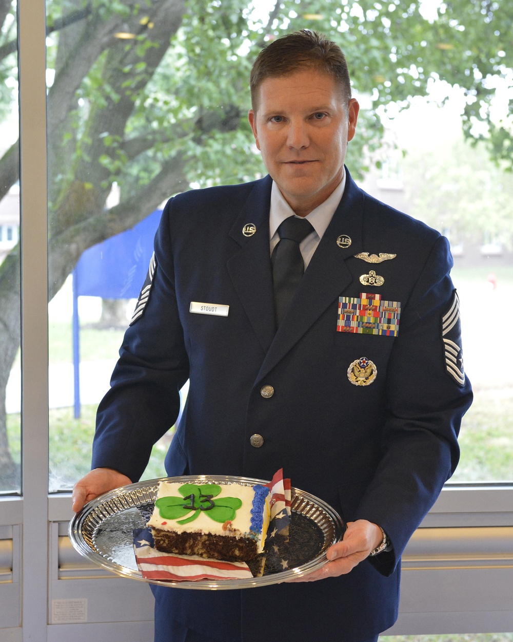 Lucky 13 for Chief Master Sgt. Thomas K. Stoudt