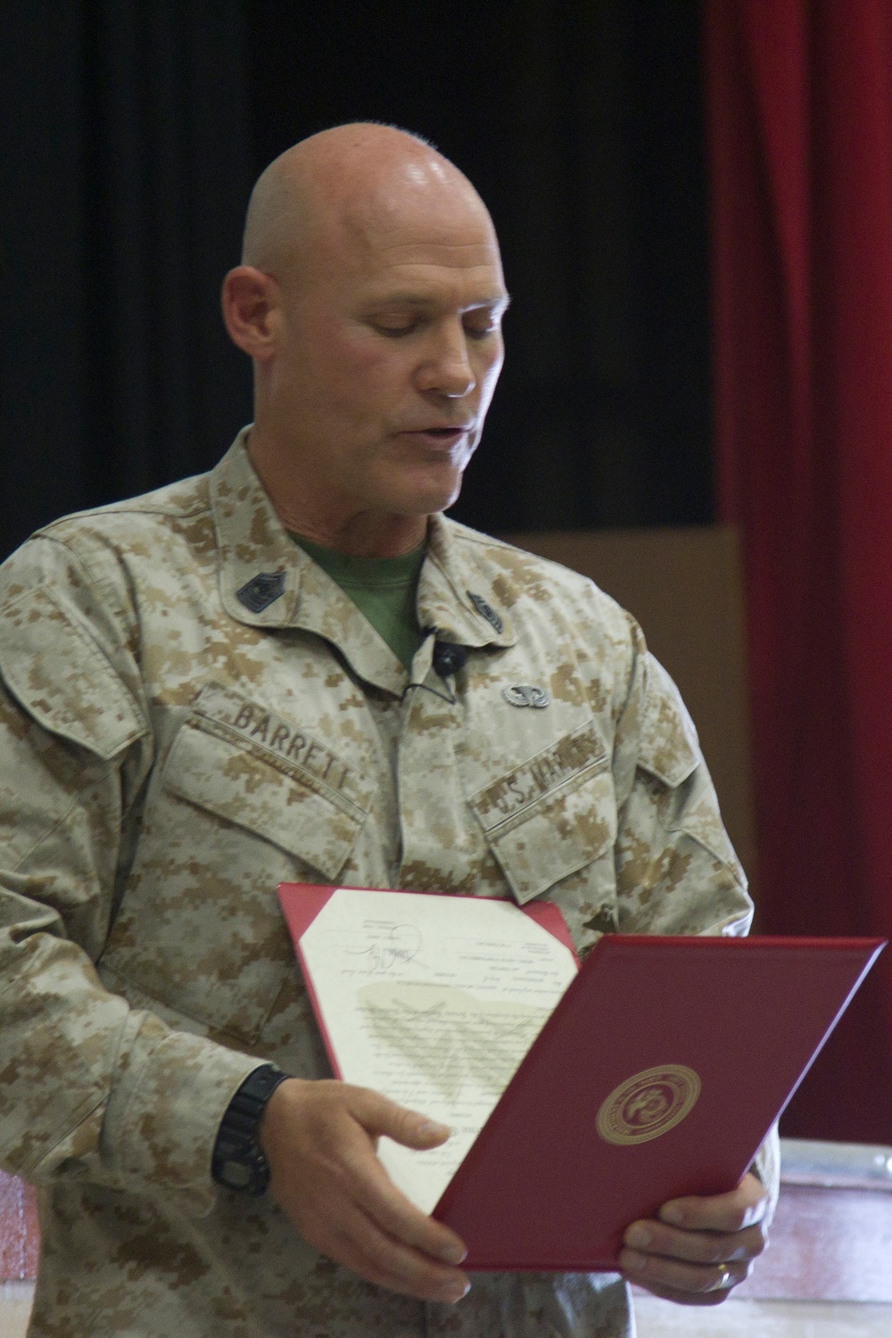 Commandant and Sergeant Major of the Marine Corps Visit Combat Center