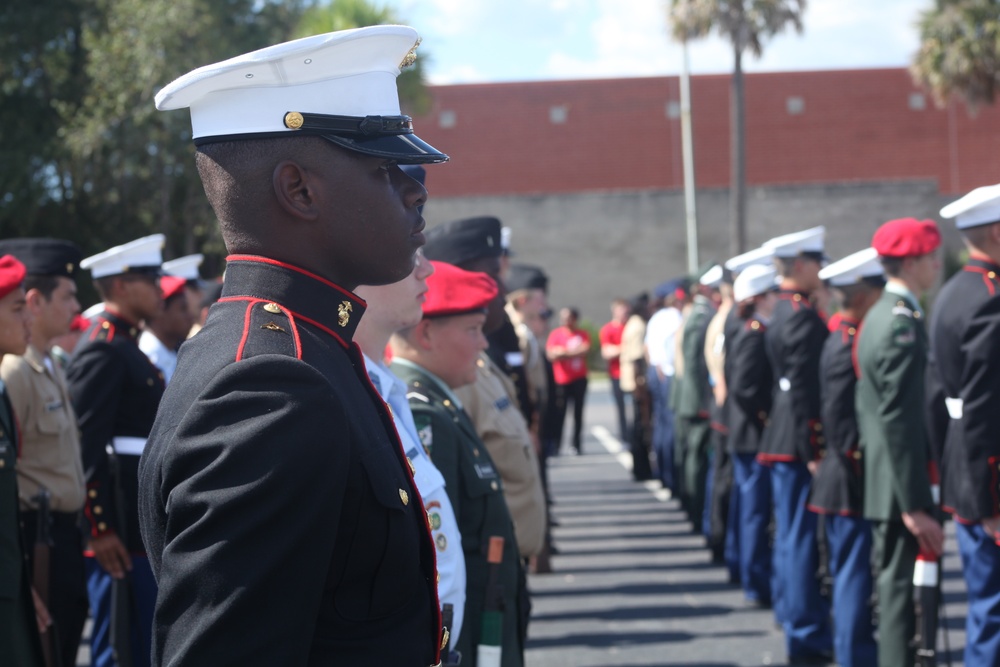 Battery Creek holds drill meet; Marines volunteer
