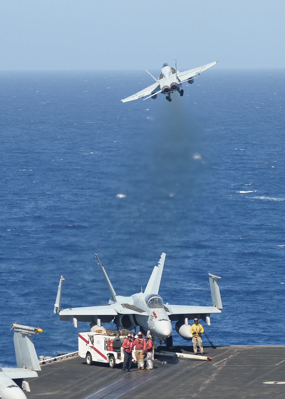 USS Nimitz flight deck operations