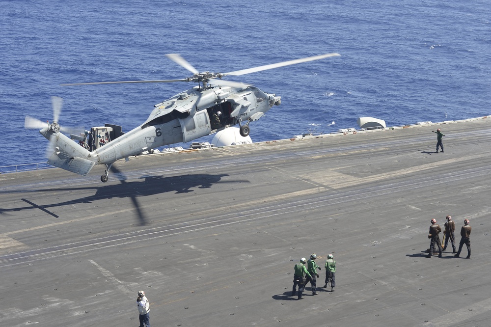 USS Nimitz flight deck operations