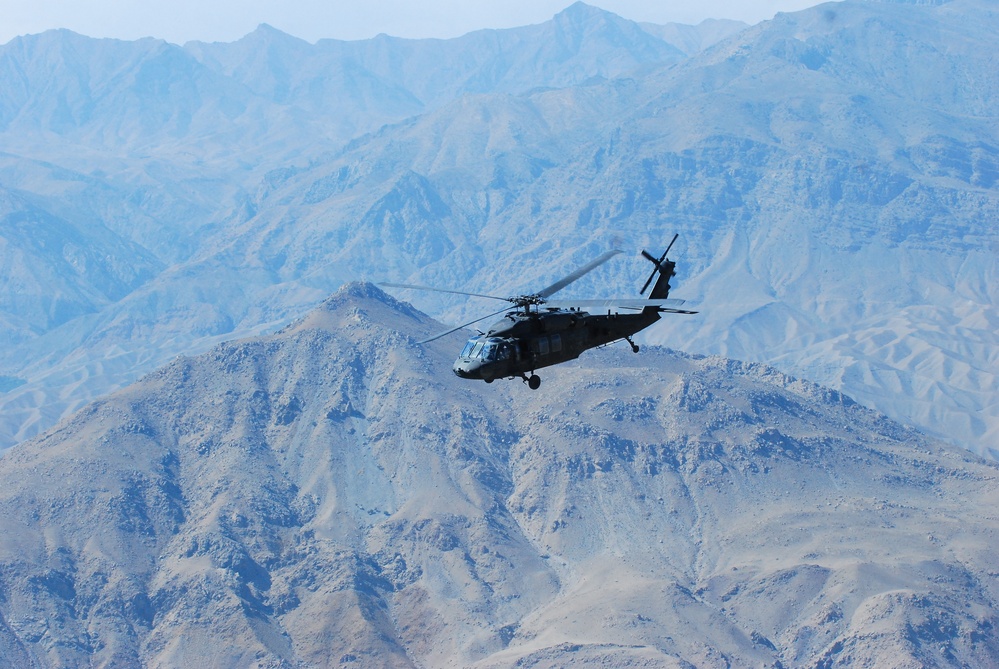 10th Combat Aviation Brigade in the mountains of eastern Afghanistan