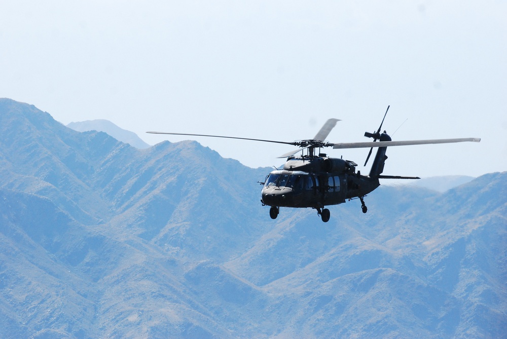 10th Combat Aviation Brigade in the mountains of eastern Afghanistan