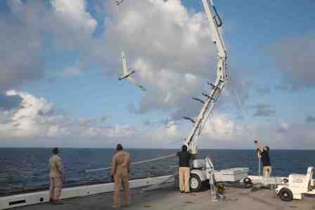 13th MEU Recovers Scan Eagle at Sea