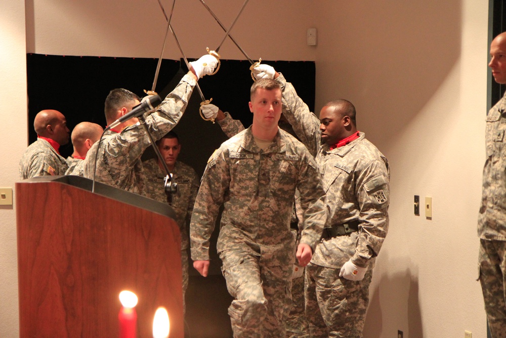 212th Fires welcomes six to the NCO Corps