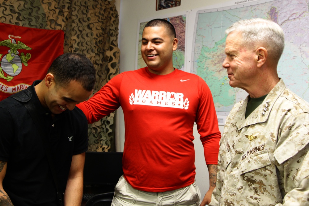 CMC visits Wounded Warriors at Balboa Hospital