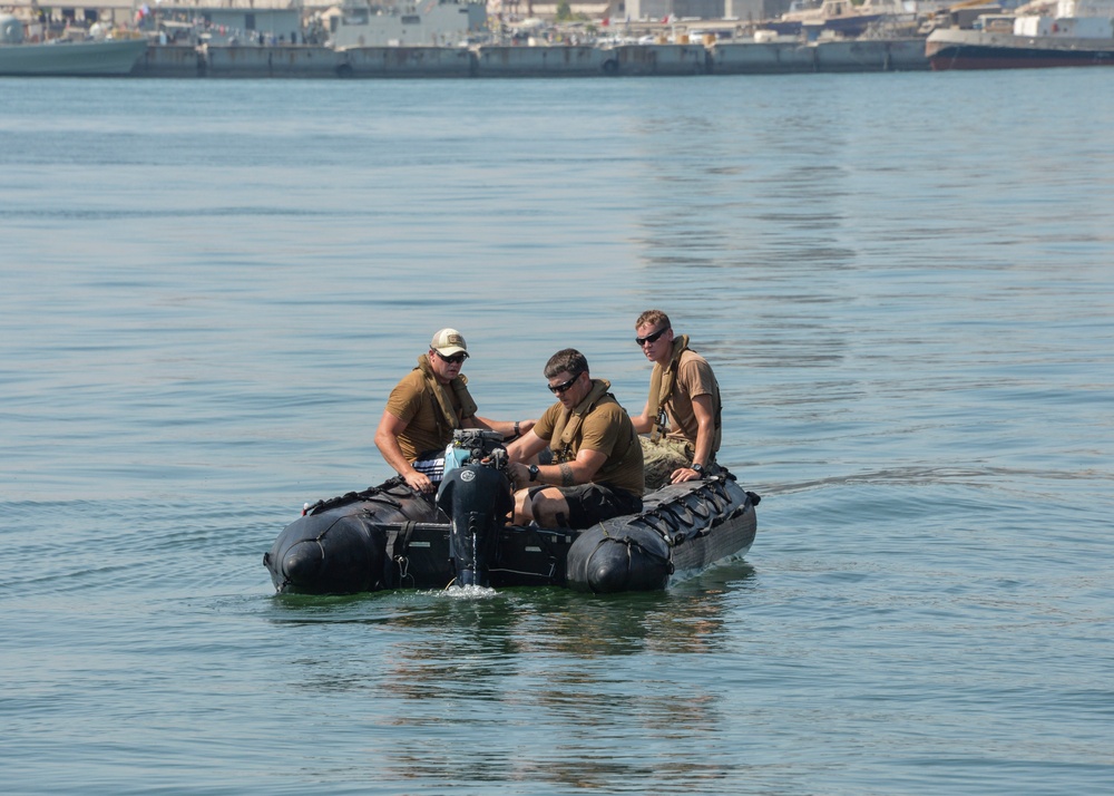 Riverine Command Boat training mission