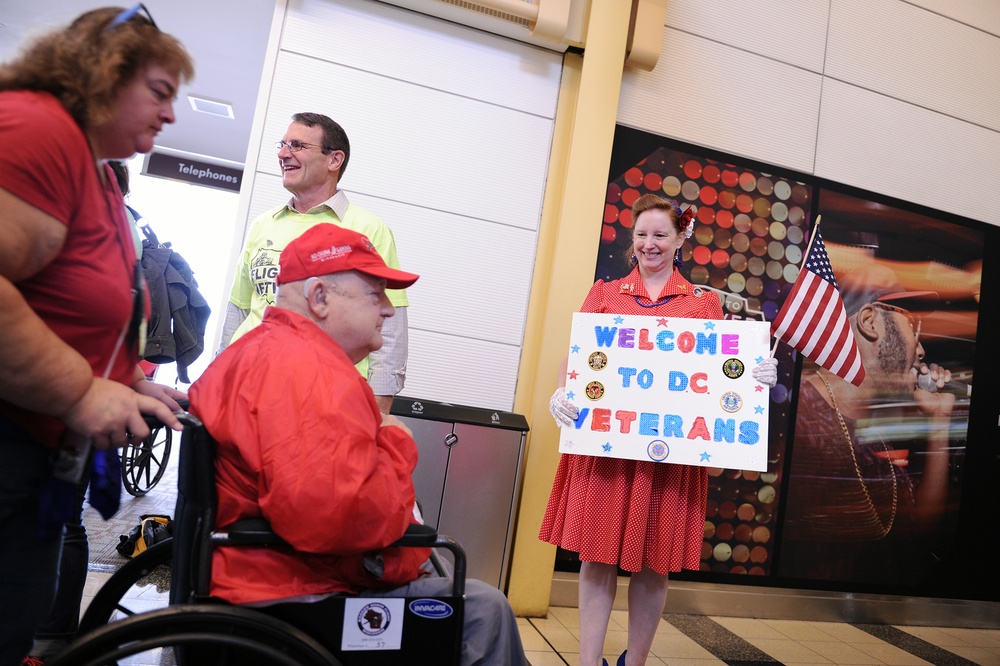 Welcoming WWII veterans to DC