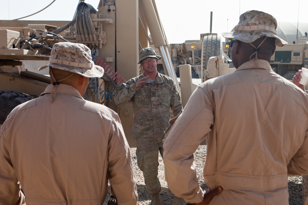 Marines learn Stryker vehicle operations at Army ISRS