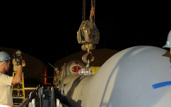 MQ-9 Airmen unload aircraft