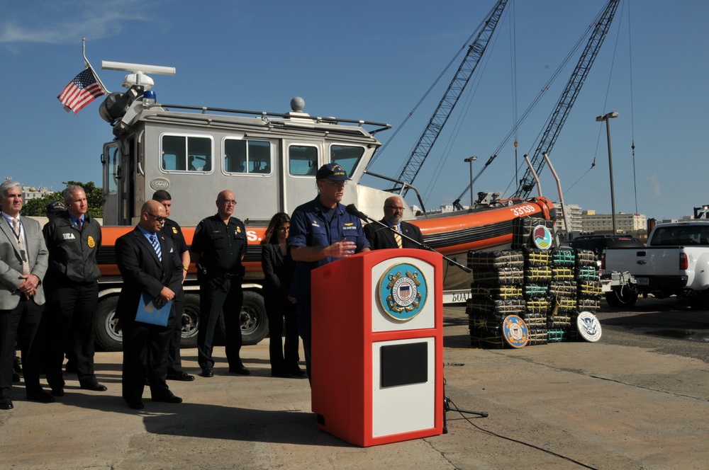 Coast Guard, federal law enforcement agencies seize 2,546 cocaine shipment, apprehend 3 drug smugglers