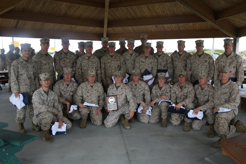 Beach Detachment Marines receive award