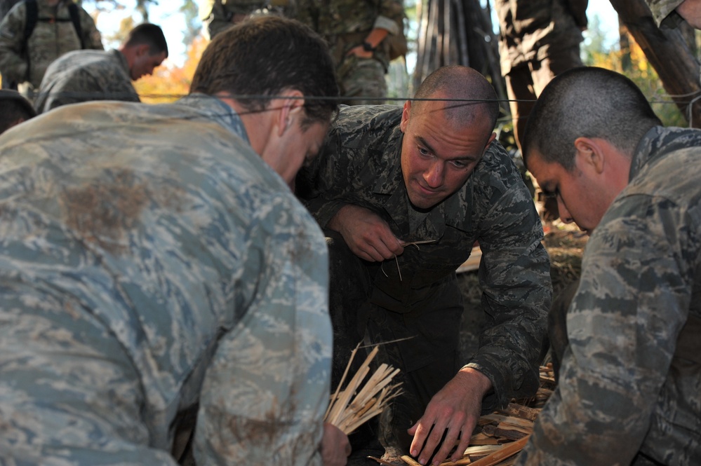 Candidates learn survival skills, combat readiness