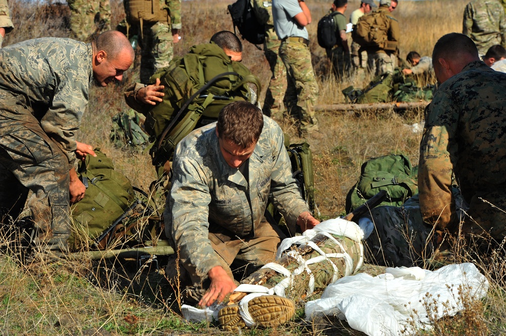 Candidates learn survival skills, combat readiness