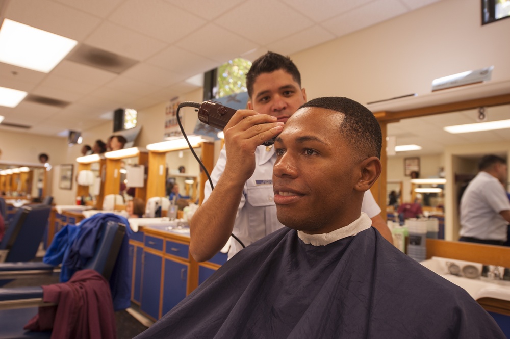 Shipboard barber school course