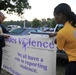 Sailors support Domestic Violence Awareness Month