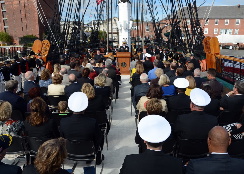 Retirement ceremony aboard USS Constitution