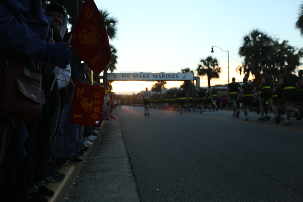 Photo Gallery: Motivation high for new Marines during final run on Parris Island
