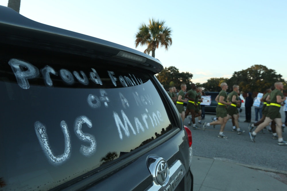 Photo Gallery: Motivation high for new Marines during final run on Parris Island
