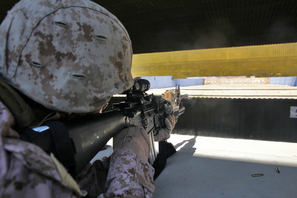 Crisis Response Marines live-fire at Morón Air Base