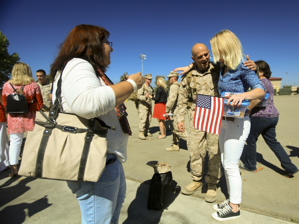 Marines providing support for Georgians' return home from Afghanistan