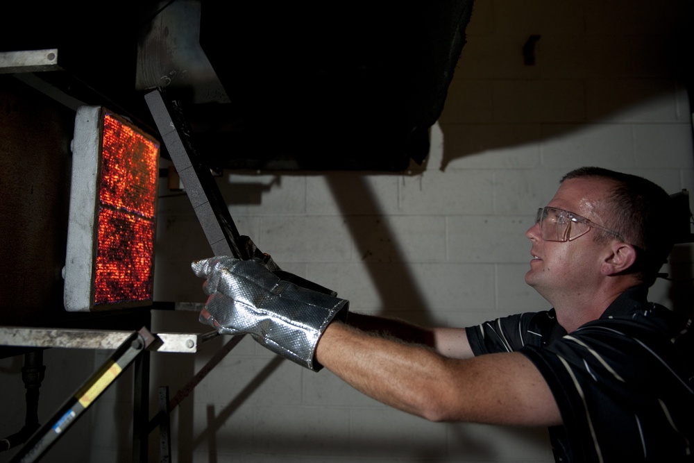 Flammability tests at Naval Surface Warfare Center, Carderock Division