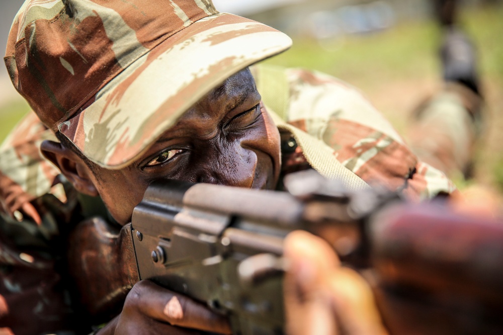 Benin Weapons training